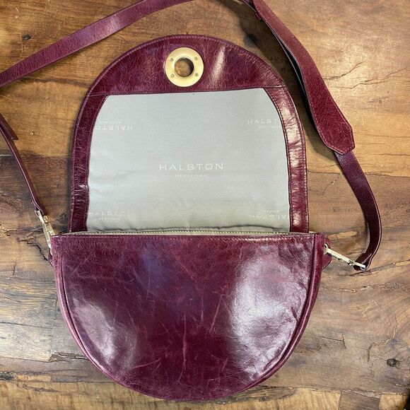 Halston Heritage Double Flap Saddle Bag - Picture 12 of 16